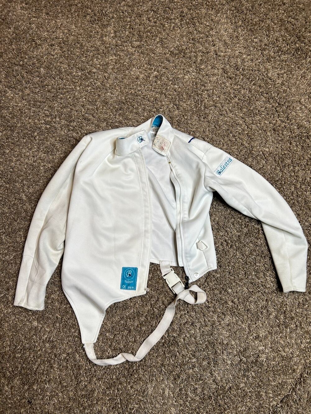 Vintage Balestra White Fencing Jacket 350 N Size S
